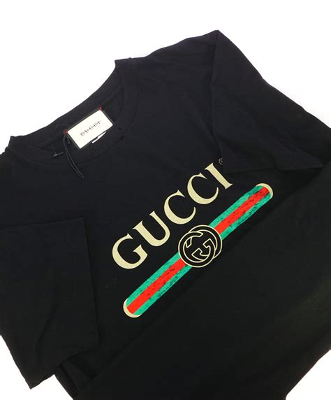 t shirt gucci logo|vintage Gucci logo t shirt.